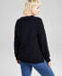 ფოტო #2 პროდუქტის Women's Raglan-Sleeve V-Neck Sweater, Created for Macy's