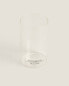 Borosilicate glass slogan toothbrush holder