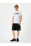 Фото #3 товара 4sam10020nk 000 Beyaz Erkek Polyester Jersey Kısa Kollu T-shirt