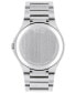 Фото #3 товара Наручные часы Movado Bold Thin Stainless Steel Mesh Bracelet Watch 42mm