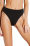 Seafolly 237319 Women Active High Rise Cheeky Bottom Swimwear Black Size 8 US