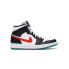 Кроссовки женские Nike Air Jordan 1 Mid Alternate Swooshes Белый Красный Черный Белый, Красный, Черный, 36.5 - фото #2