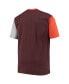 Men's Brown, Orange Cleveland Browns Big and Tall Colorblocked T-shirt