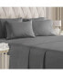 6 Piece Microfiber Solid Sheet Set - California King