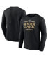 Фото #1 товара Men's Black Vegas Golden Knights 2024 NHL Winter Classic Text Driven Long Sleeve T-shirt