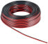 Wentronic Goobay 56705, Copper-Clad Aluminium (CCA), 100 m, Black, Red