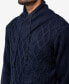 Фото #3 товара Men's Shawl Neck Knit Sweater