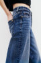 Z1975 straight-leg cropped high-waist belted jeans