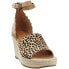 Matisse Roma Cheetah Print Espadrille Wedge Womens Brown Casual Sandals ROMA-LE