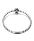 ფოტო #2 პროდუქტის Moments Sterling Silver Encircled Clasp Bangle