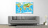 Фото #3 товара Leinwandbild Physical Worldmap