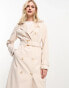 Фото #4 товара Forever New belted maxi trench maxi coat in soft cream