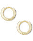 ფოტო #5 პროდუქტის Small Square Crystal Huggie Hoop Earrings, 0.5"