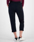 Фото #2 товара Petite Pull-On Cuffed Twill Ankle Pants, Created for Macy's