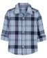 Фото #2 товара Baby 2-Piece Plaid Button-Front Shirt & Chino Pants Set 18M