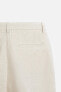 100% linen bermuda shorts