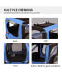 Outdoor Heavy Duty Foldable Utility Pet Stroller Dog Carriers Bicycle Trailer