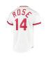 Фото #4 товара Men's Pete Rose White Cincinnati Reds Cooperstown Collection Authentic Jersey