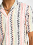 New Look abstract stripe shirt in light pink