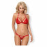 Underwear Set Obsessive 838-SET-3 Red S/M