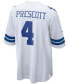 Фото #3 товара Men's Dak Prescott White Dallas Cowboys Game Team Jersey