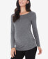 Фото #1 товара Women's Softwear with Stretch Maternity Long Sleeve Ballet Neck Top