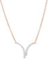 ფოტო #1 პროდუქტის Diamond Fancy Collar Necklace (1/5 ct. t.w.)