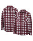 ფოტო #4 პროდუქტის Men's Maroon, White Arizona State Sun Devils Ellis Plaid Full-Snap Shirt Jacket