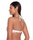 Фото #3 товара Women's Tropical-Print Tie-Front Bikini Top
