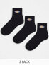 Фото #1 товара Dickies valley grove mid 3 pack socks multipack in black