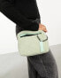 Фото #1 товара Claudia Canova mini grab bag with cross body strap in mint faux fur