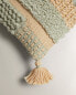 Tassel cushion cover