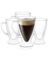 Declan Irish Coffee Double Wall Insulated Mugs, Set of 4