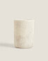 Marble-effect resin toothbrush holder