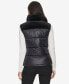 Women's Velvet Trim Puffer Vest