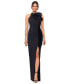 Women's Embellished Sleeveless Scuba Gown