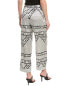 Ganni Printed Silk-Blend Pant Women's