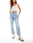 Фото #1 товара DTT Veron relaxed fit mom jeans in light blue wash