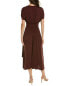Фото #2 товара A.L.C. Demi Midi Dress Women's Brown Xs
