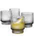 Фото #2 товара Smoked Fluted Double Old-Fashioned Glasses, Set of 4, Created for Macy's