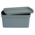 Фото #2 товара Хозяйственный товар для хранения вещей Kipit Контейнер для хранения с крышкой Серый Пластик 7,5 L 21 x 14,2 x 32 cm (12 штук)