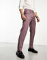 Фото #1 товара Ben Sherman pleated smart trousers in mauve