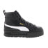 Фото #2 товара Puma Mayze Mid 38117002 Womens Black Synthetic Lifestyle Sneakers Shoes