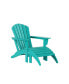 Фото #20 товара Adirondack Chair with Footrest Ottoman Set (Set of 2)