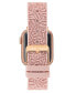 Фото #2 товара Ремешок для часов STEVE MADDEN Легкий розовый кремниевый ремешок с выточенным узором и логотипом Swirl Band совместим с Apple Watch 38/40/41мм