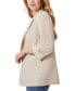 Фото #3 товара Women's Notched-Collar Rolled-Sleeve Jacket