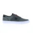 DC Teknic ADYS300763-XSKR Mens Gray Suede Skate Inspired Sneakers Shoes