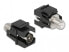 Delock 86856 - Flat - Black - F connector - Male - Female - Coaxial