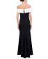 ფოტო #2 პროდუქტის Petite Studded Off-The-Shoulder Gown