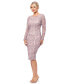 ფოტო #3 პროდუქტის Petite Embellished Lace Sheath Dress